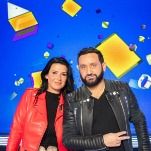 Cécile (Mariés au premier regard) et Cyril Hanouna dans "Touche Pas à Mon Poste", diffusée en direct le 16 Mars 2021 sur C8 le 16 mars 2021. 