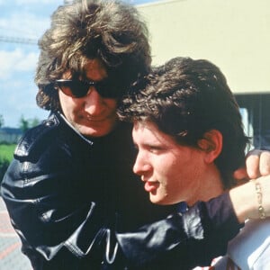 Patrick Sébastien et son défunt fils Sébastien en mai 1988.