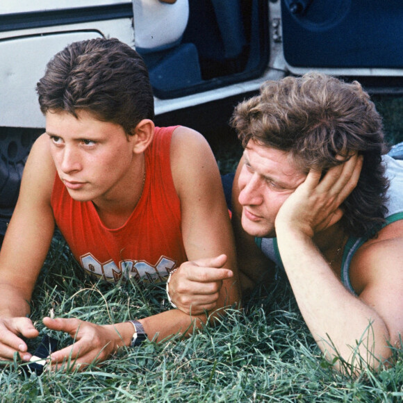 Patrick Sébastien et son défunt fils Sébastien, deux ans avant sa mort.