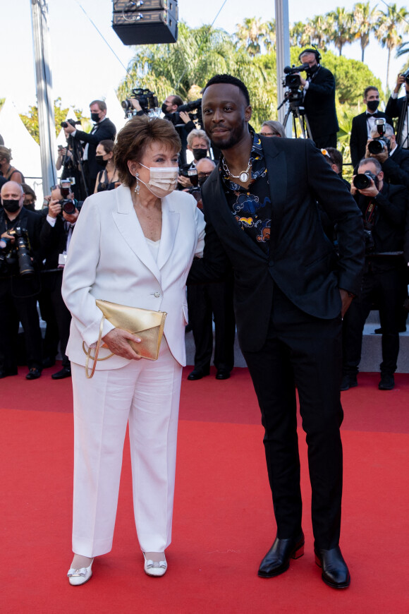 Roselyne Bachelot, ministre de la culture, Dadju - Montée des marches du film " Benedetta " lors du 74ème Festival International du Film de Cannes. Le 9 juillet 2021 © Borde-Jacovides-Moreau / Bestimage 