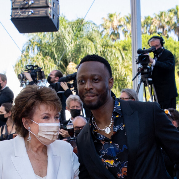 Roselyne Bachelot, ministre de la culture, Dadju - Montée des marches du film " Benedetta " lors du 74ème Festival International du Film de Cannes. Le 9 juillet 2021 © Borde-Jacovides-Moreau / Bestimage 