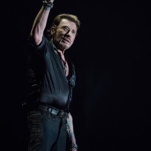 Exclusif - Johnny Hallyday en concert au POPB de Bercy a Paris - Jour 3 de la tournee "Born Rocker Tour". Le 16 juin 2013