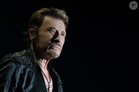 Exclusif - Johnny Hallyday en concert au POPB de Bercy a Paris - Jour 3 de la tournee "Born Rocker Tour". Le 16 juin 2013