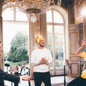 McFly, Carlito et Emmanuel Macron à l'Elysée, le 23 mai 2021.