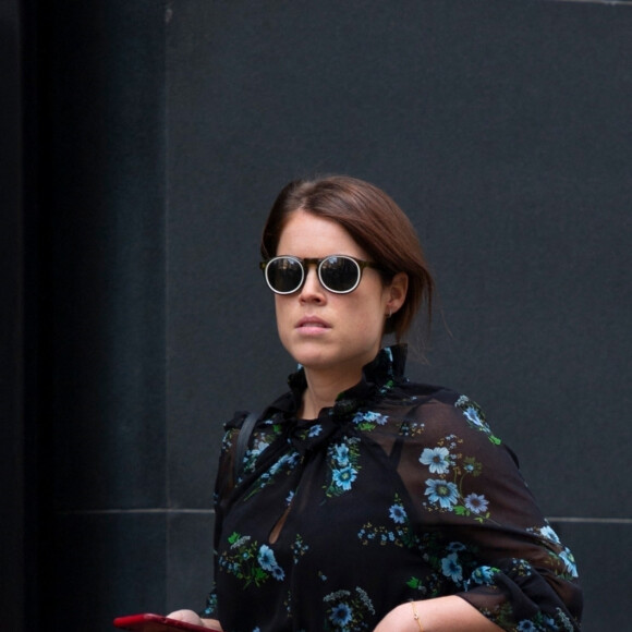 Exclusif - La princesse Eugenie d'York à la sortie de ses bureaux à Londres, le 21 mai 2019.
