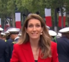 Anne-Claire Coudray lors du défilé du 14 juillet 2021, sur TF1.