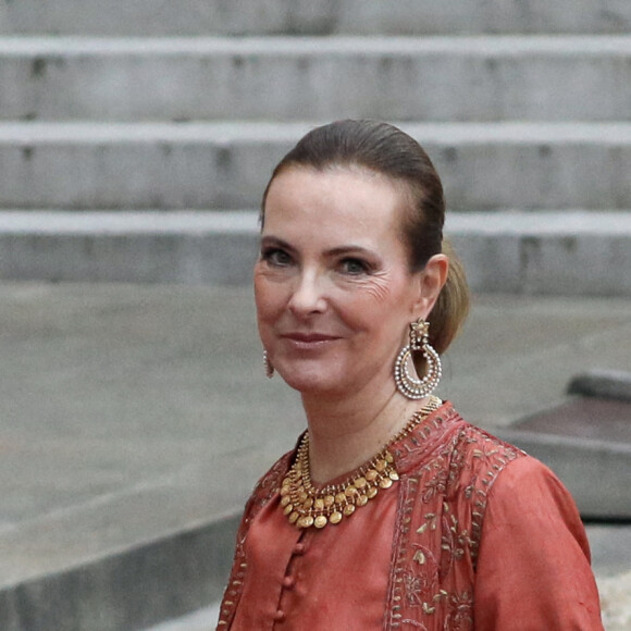 L'actrice Carole Bouquet arrive pour un dîner d'Etat avec le président français et italien, au palais de l'Elysée, Paris, le 5 juillet 2021. © Stéphane Lemouton / Bestimage 