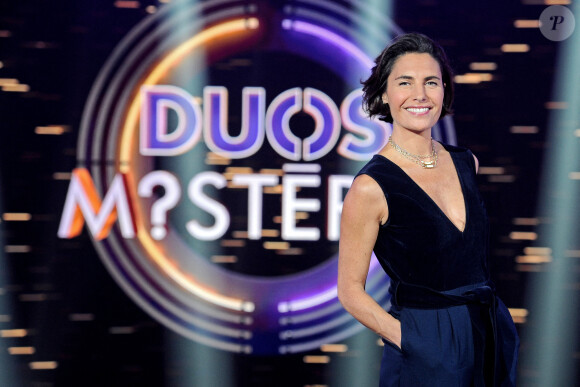 Alessandra Sublet - Enregistrement de l'émission "Duos Mystères" à la Seine Musicale à Paris, qui sera diffusée le 26 février sur TF1. Le 2 février 2021
