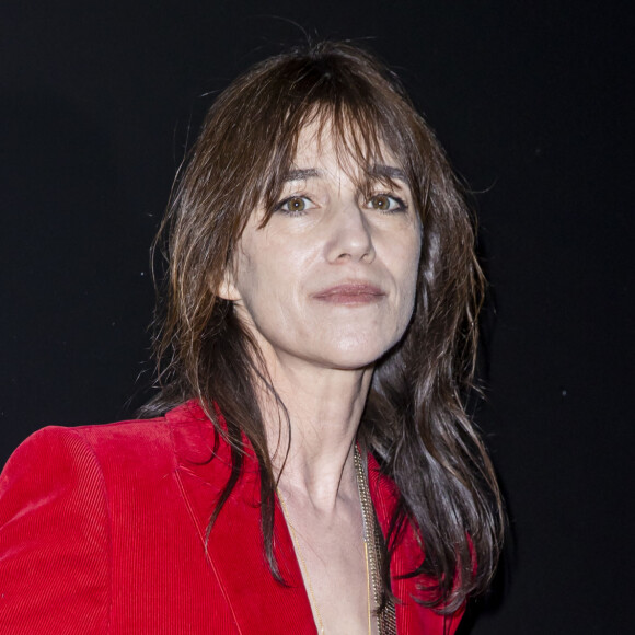 Charlotte Gainsbourg au photocall du défilé de mode prêt-à-porter automne-hiver Saint Laurent à Paris. © Olivier Borde / Bestimage