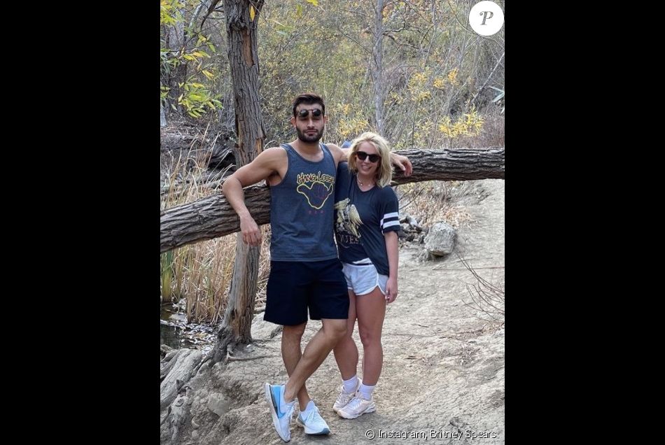 Britney Spears et son compagnon Sam Asghari sur Instagram. Le 12 juillet 2021.