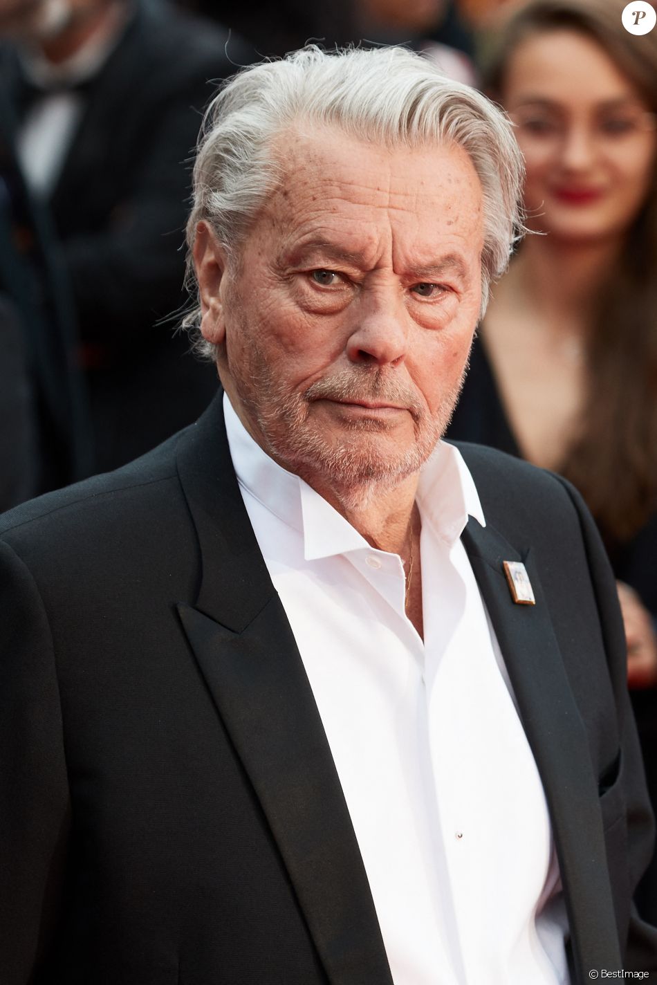 Alain Delon lors de première du film "Une Vie Cachée Life" lors du 72ème Festival International du Film de Cannes, France, le 19 mai 2019.