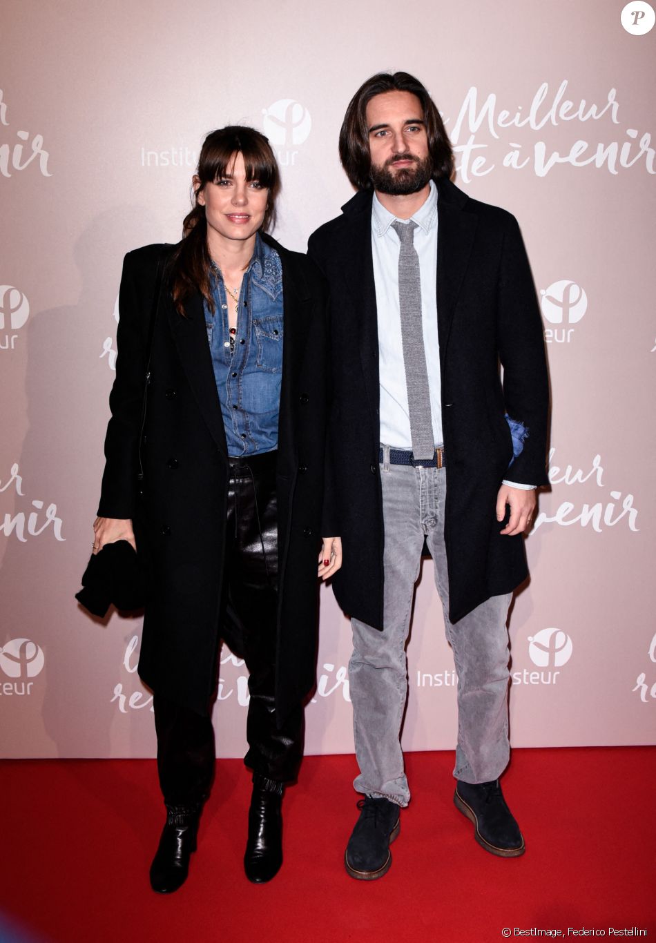 Charlotte Casiraghi et son mari Dimitri Rassam - Avant-première du film "Le Meilleur reste à venir" de M. Delaporte et A. de La Patellière au cinéma Le Grand Rex à Paris, le 2 décembre 2019. © Federico Pestellini / Panoramic / Bestimage