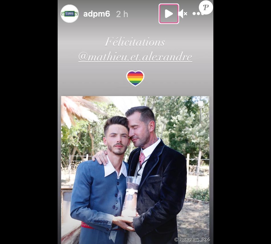 Karine Le Marchand au mariage de Mathieu et d'Alexandre (L'amour est dans le pré 2020)