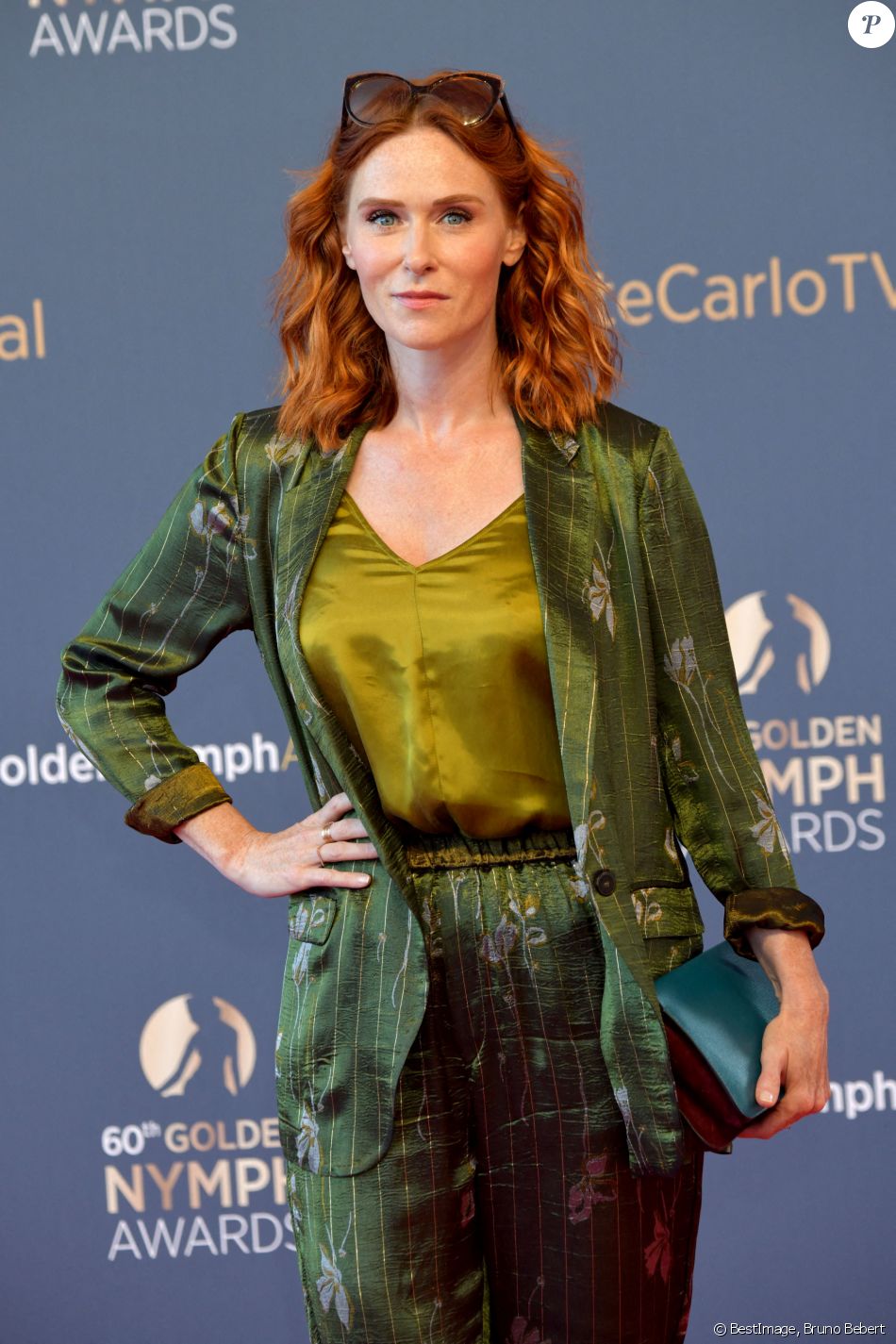 Audrey Fleurot lors du photocall de la cérémonie des Nymphes d'Or du 60ème festival de télévision de Monte Carlo au Grimaldi Forum à Monaco le 22 juin 2021. © Bruno Bebert / Bestimage