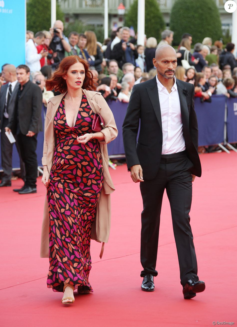 Audrey Fleurot et son compagnon Djibril Glissant - Avant-première du film "Everest" et soirée d'ouverture lors du 41ème Festival du film américain de Deauville, le 4 septembre 2015.