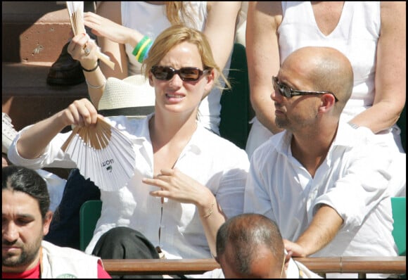 Maurice Barthélémy et Judith Godrèche à Roland Garros (2006)