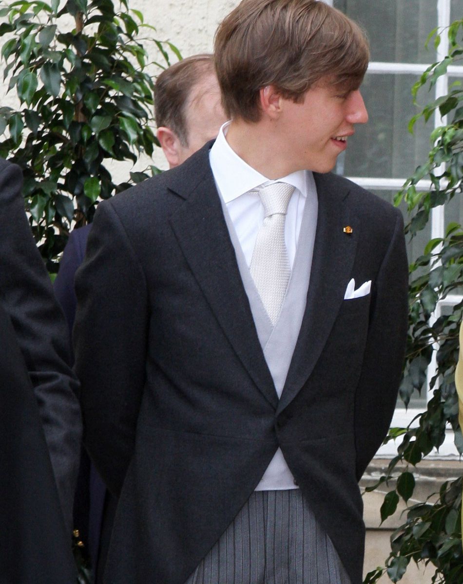 Le prince Louis de Luxembourg et son épouse Tessy Antony lors de la Fête nationale du Luxembourg, le 23 juin 2009.