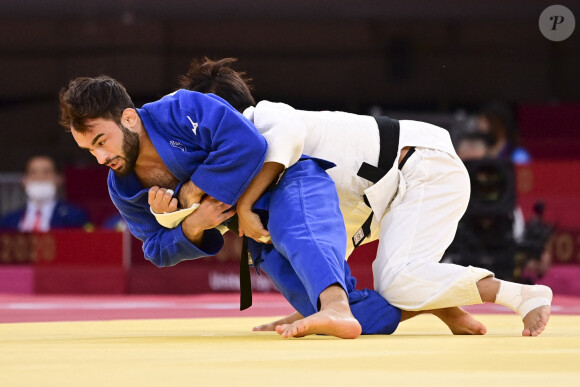 Yun Wei Yang (Tpe - blanc) vs Luka Mkheidze (fra - Bleu) Men -60kg - Jeux Olympiques de Tokyo 2020 - Judo Hommes < 60kg au Nippon Budokan. Tokyo, le 24 juillet 2021.