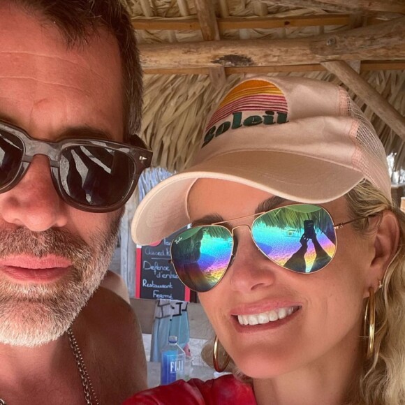 Laeticia Hallyday et Jalil Lespert en vacances à Saint Barthélemy. Instagram.