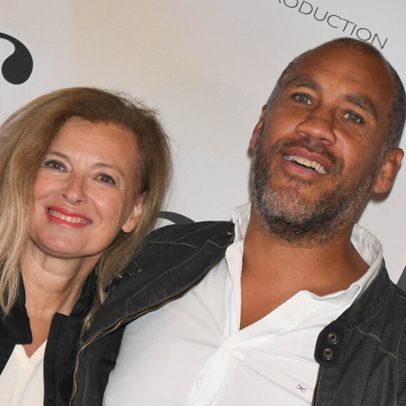 Valérie Trierweiler et son compagnon Romain Magellan - Avant-première du film "Les fantasmes" au cinéma Pathé Wepler à Paris. Le 24 juin 2021 © Coadic Guirec / Bestimage