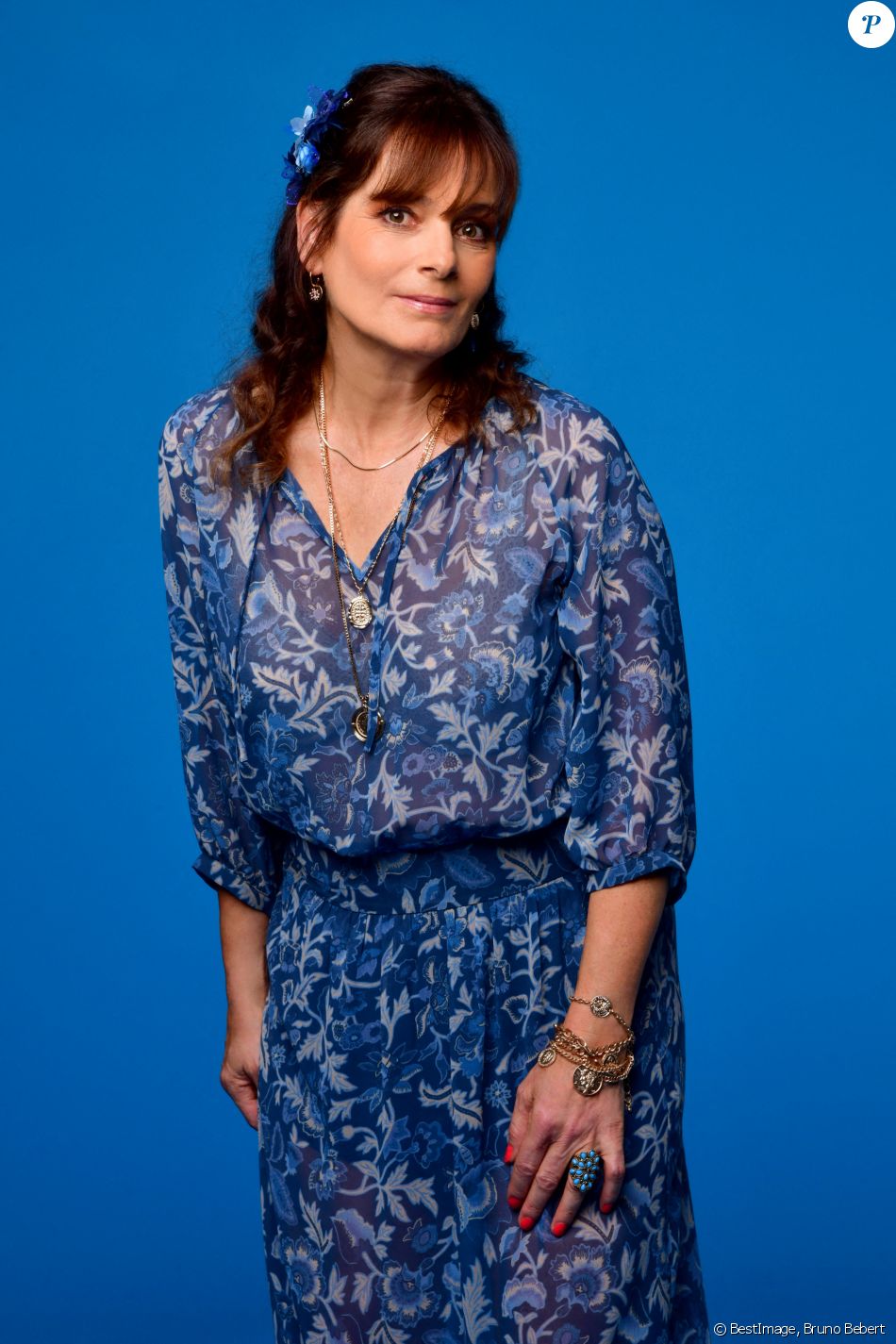Exclusif -Cécilia Hornus, une des comédiennes de la série "Plus Belle la Vie", diffusée sur France 3, durant une séance photo en studio à Marseille © Bruno Bebert / Bestimage
