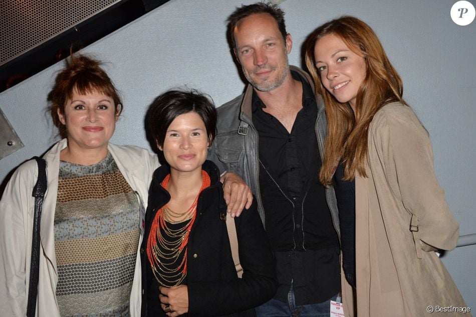 Valérie Vogt, Cécilia Hornus, Grégory Questel et Dounia Coesens - Prix Ambassadeur ELA 2014 à la Cité des Sciences et de l'Industrie au Parc de la Vilette à Paris le 4 juin 2014.