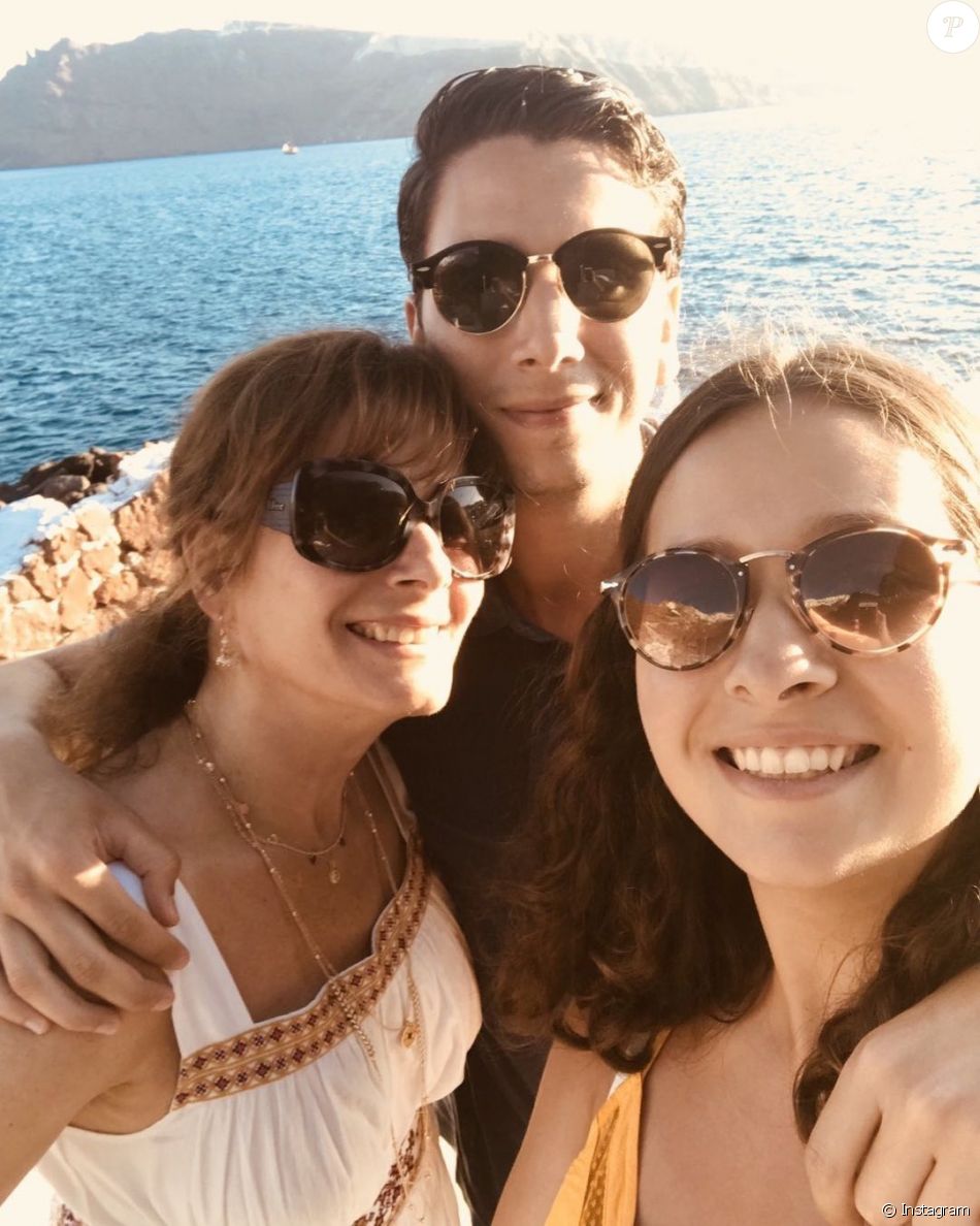 Cécilia Hornus avec son fils Léo et sa fille Emma