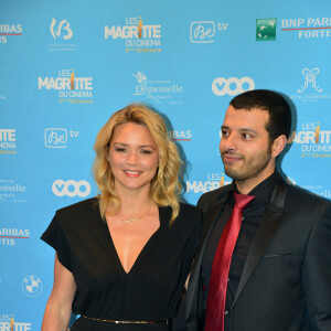 Virginie Efira et Mabrouk El Mechri - 4e Cérémonie des Magritte du Cinéma, au Square à Bruxelles. Le 1er février 2014.