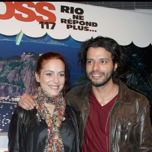 Audrey Dana, Mabrouk El Mechri - Première du film "OSS 117 : Rio ne répond plus" au cinéma Gaumont Opéra.