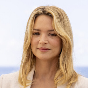 Virginie Efira reçoit les insignes de Chevalier des Arts et des Lettres des mains sur la terrasse Albane lors du 74e Festival de Cannes. Le 11 juillet 2021. © Borde / Jacovides / Moreau / Bestimage