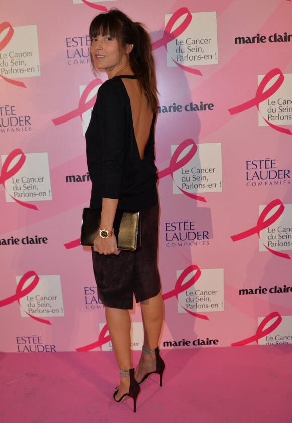 Caroline Nielsen (compagne de Patrick Bruel) - Soirée de lancement d'Octobre Rose (le mois de lutte contre le cancer du sein) au Palais Chaillot à Paris le 28 septembre 2015.