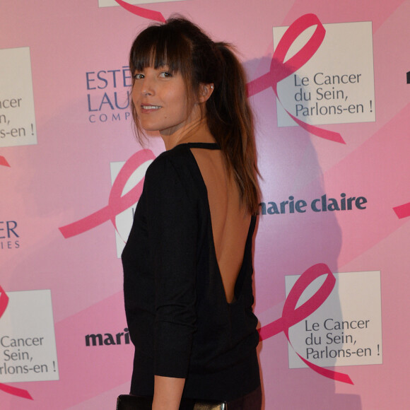 Caroline Nielsen (compagne de Patrick Bruel) - Soirée de lancement d'Octobre Rose (le mois de lutte contre le cancer du sein) au Palais Chaillot à Paris le 28 septembre 2015.