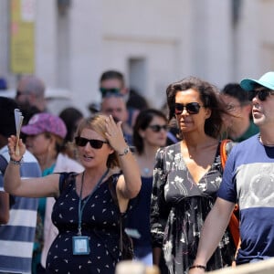 Exclusif - Week-end à Rome pour Karine le Marchand avec son meilleur ami Stéphane Plaza le 18 juin 2018.