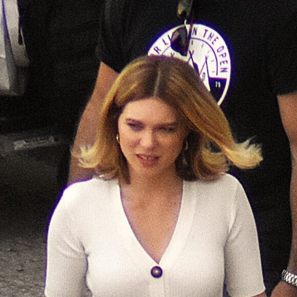 Léa Seydoux sur le tournage du nouvel opus de James Bond, "No time to die" en Italie, le 15 septembre 2019.