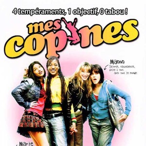 Sylvie Ayme, Djena Tsimba, Léa Seydoux et Soko dans le film "Mes copines", de Sylvie Ayme. 2006.