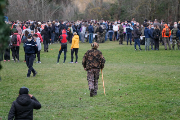 Battue organisée le 23 décembre dernier à Cagnac-les-Mines (France) après la disparition de Delphine Jubillar. 