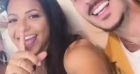 Christina Milian et M.Pokora fêtent leur rencontre dans le club L'Opéra à Saint Tropez le 3 août 2021.