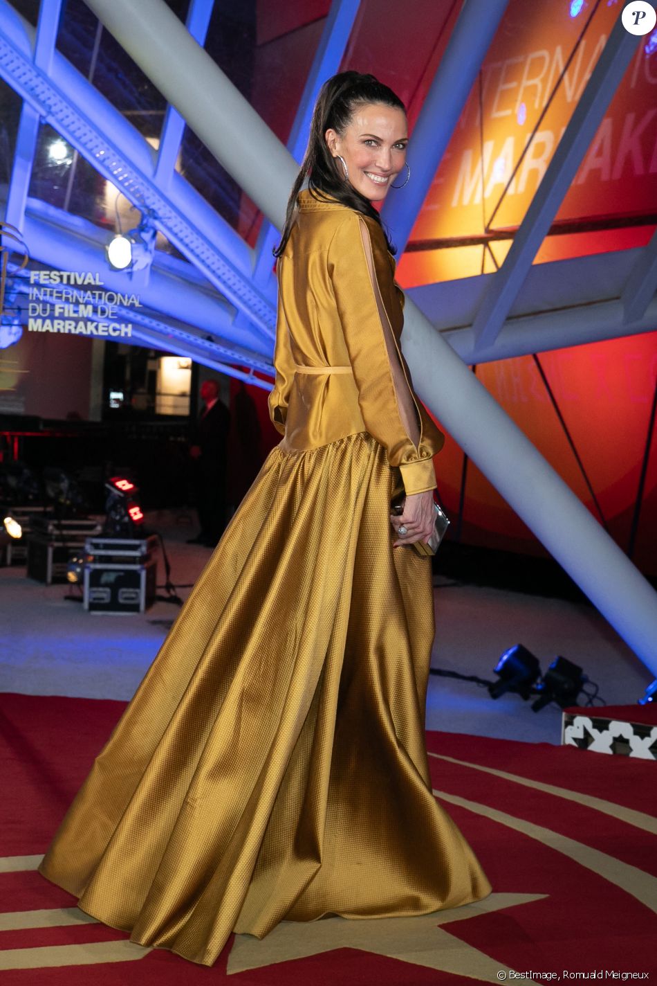 Linda Hardy (Miss France 1992) au photocall de la cérémonie d'ouverture de la 18ème édition du Festival International du Film de Marrakech (FIFM), le 29 novembre 2019. © Romuald Meigneux/Bestimage