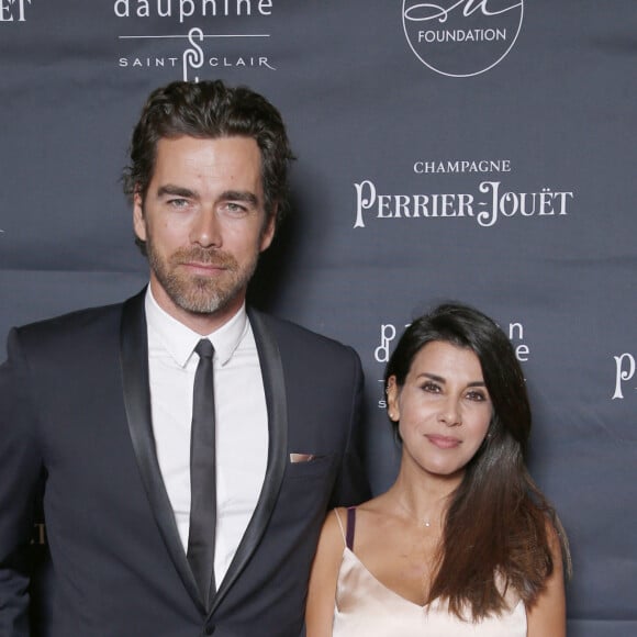Gilles Lemaire et sa fiancée Reem Kherici - Dîner de gala M foundation au Pavillon Dauphine à Paris, France, le 1er octobre 2018. © Christophe Aubert/Bestimage 