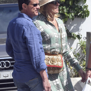 Manuel Valls et sa fiancée Susana Gallardo sont allés dîner au restaurant où ils se sont rencontrés il y a 1 an à Marbella. Le 9 juin 2019.