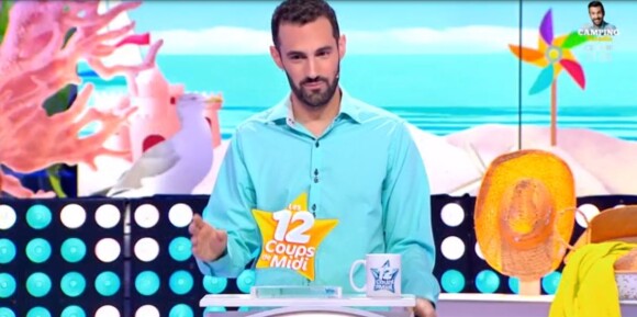 Bruno dans "Les 12 Coups de midi" sur TF1, le 2 août 2021