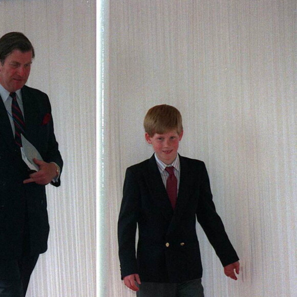 Le prince Charles, Lady Diana, le prince William et le prince Harry lors du 50e anniversaire du parlement en 1995.