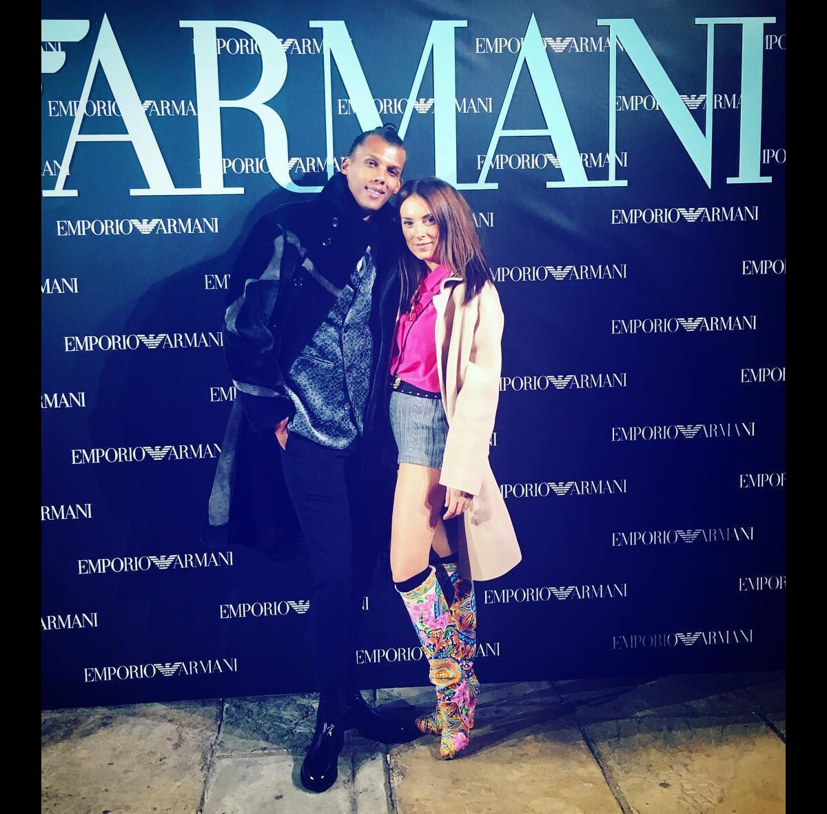 Photo : Stromae et sa compagne Coralie Barbier sur Instagram. - Purepeople