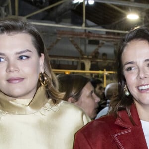 La princesse Stéphanie de Monaco et ses filles, Camille Gottlieb et la styliste Pauline Ducruet lors du défilé de mode prêt-à-porter "Alter" automne-hiver 2020/2021 lors de la semaine de la mode à Paris, France, le 25 février 2020. © Olivier Borde/Bestimage