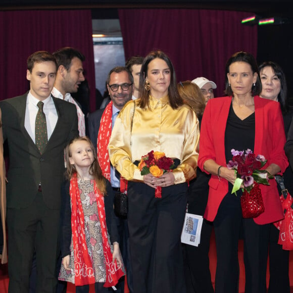 Exclusif - Marie et Louis Ducruet, Linoué Ducruet, Pauline Ducruet, la princesse Stéphanie de Monaco et Camille Gottlieb - Dernière représentation suivie de la remise des prix de la 9ème édition de la "New Generation" à Monaco le 2 février 2020. © Olivier Huitel/PRM/Bestimage