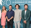 Lily-Rose Depp, David Michod, Timothee Chalamet au photocall du film "The King" à la 76ème Mostra de Venise, Festival International du Film de Venise, le 2 septembre 2019.