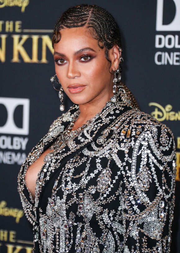 Beyoncé à la première mondiale du film "Le Roi lion" au cinéma Dolby à Hollywood le 9 juillet 2019.