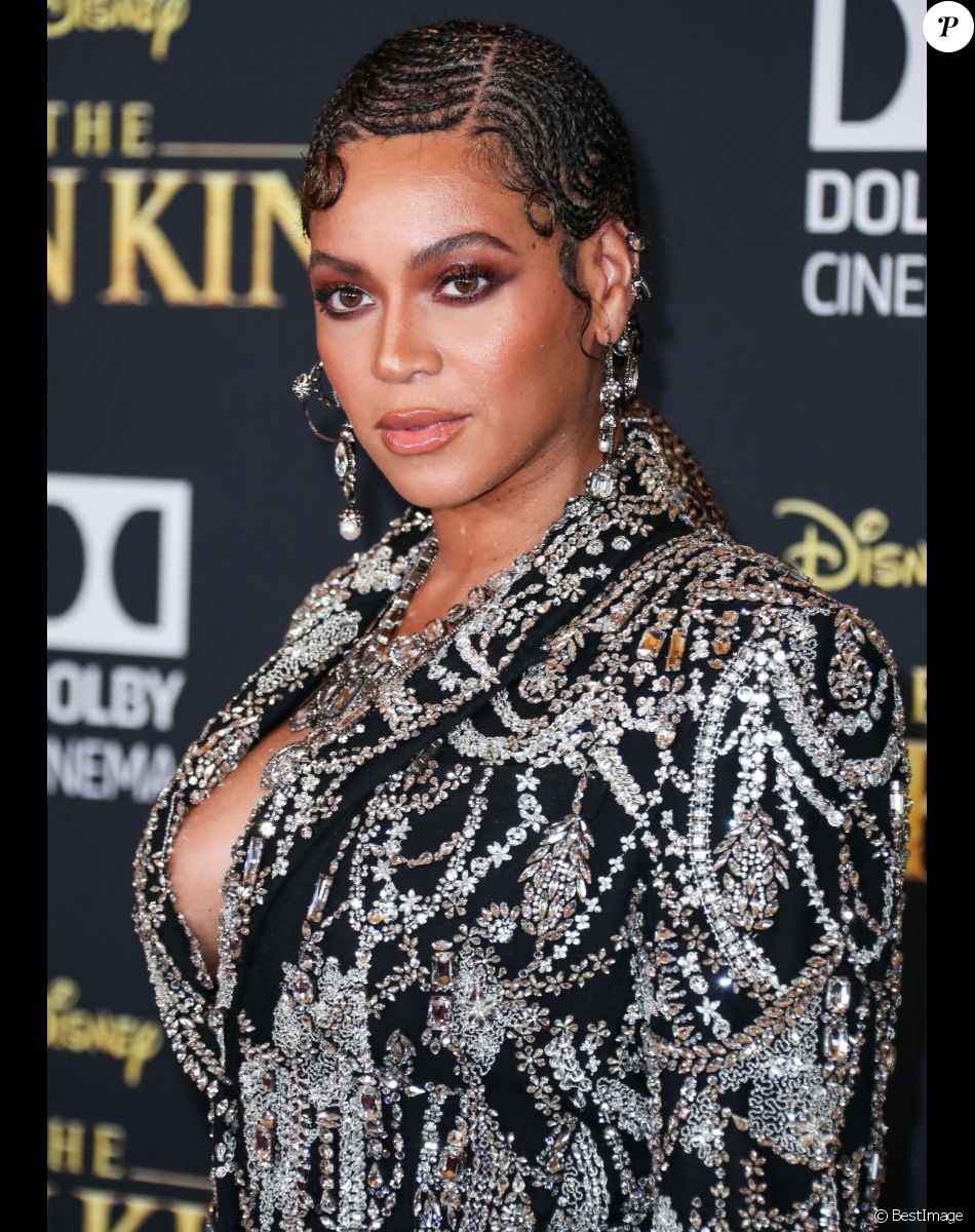 Beyoncé à la première mondiale du film "Le Roi lion" au cinéma Dolby à Hollywood le 9 juillet 2019.