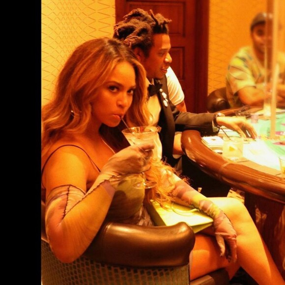 Beyoncé et Jay-Z au casino.
