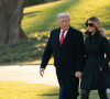 Le président Donald Trump et la première Dame Melania Trump quittent Washington pour se rendre à Mar-a-Lagoàa West Palm Beach. Le 23 décembre 2020.